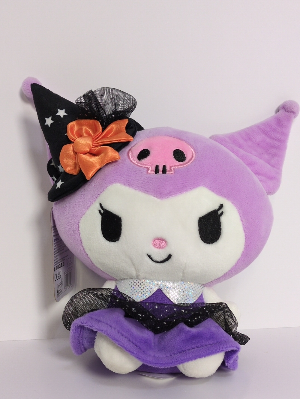 NWT Sanrio Kuromi Halloween Witch Plush 8" Purple Dress Jazwares 2024